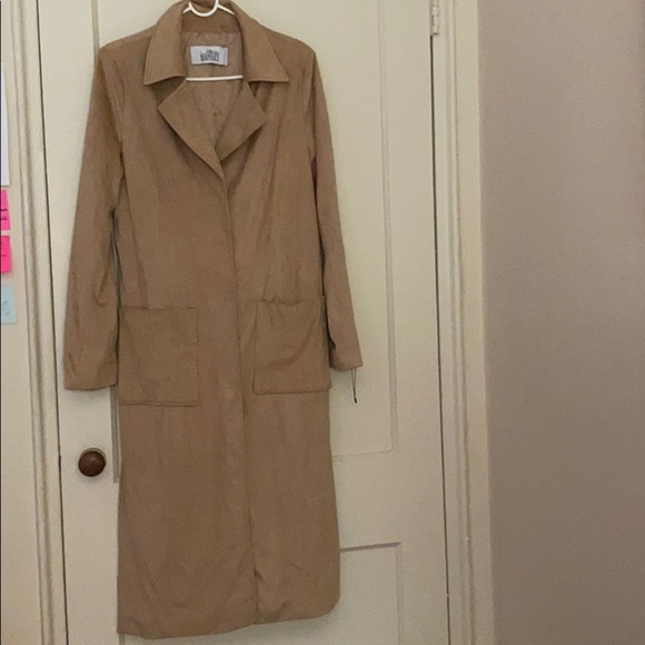 Badgley Mischka Jackets & Blazers - NWOT Badgley Mischka long camel coat size: L